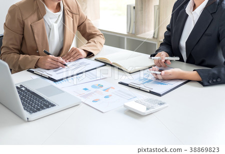 Co working conference, Business team meeting present, investor c 38869823