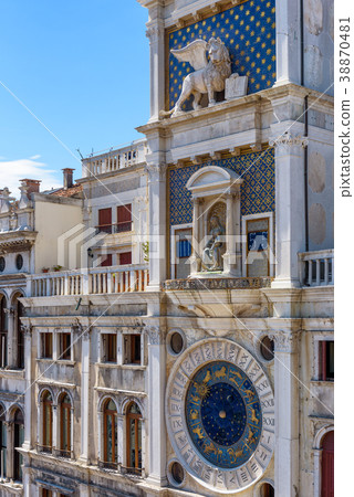 Ancient Clock tower in Venice, Italy 38870481