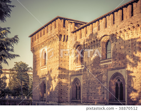 Sforza Castel (Castello Sforzesco) in Milan, Italy 38870512