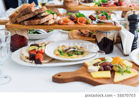 Delicious food. Different meals for the guests on 38870703