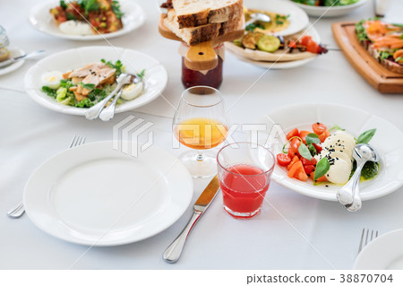 Delicious food. Different meals for the guests on 38870704