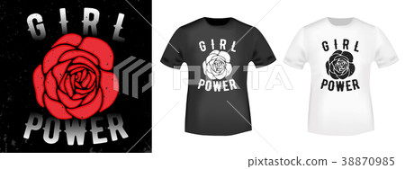 Girl power t shirt print 38870985