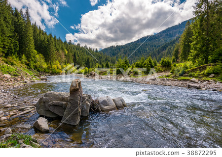 boulders on cascade of the forest river boulders on cascade of the forest river 38872295