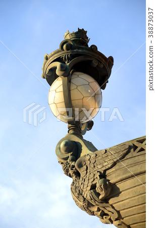Street lamp in the old style. Street lamp in the old style. 38873037