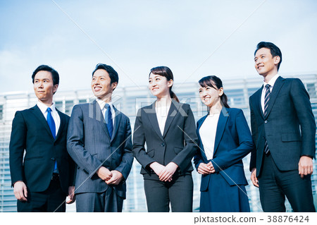Men and women in business suits Men and women in business suits 38876424