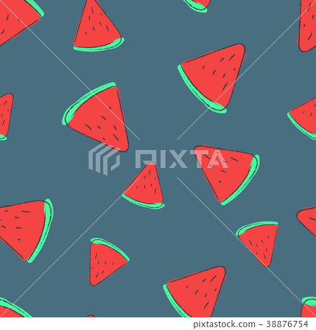 Watermelon Seamless pattern. Vector eps 10 38876754