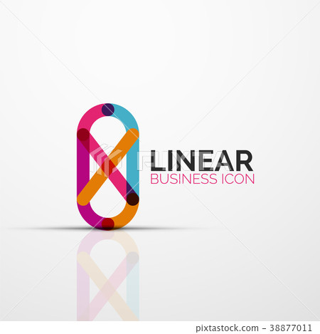 Abstract flower or star minimalistic linear icon Abstract flower or star minimalistic linear icon 38877011