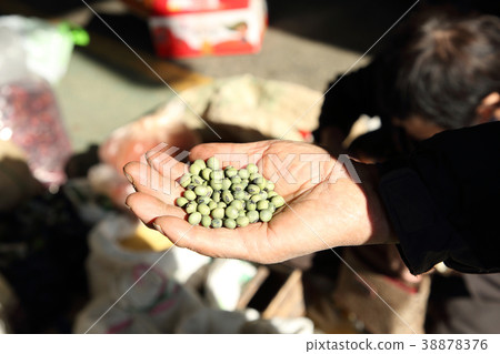 Stock photo for sketch scenery of Korean traditional market. Various products are sold in the market. 116 Stock photo for sketch scenery of Korean traditional market. Various products are sold in the market. 116 38878376