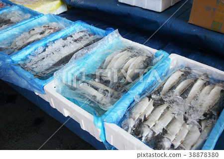 Stock photo for sketch scenery of Korean traditional market. Various products are sold in the market. 104 Stock photo for sketch scenery of Korean traditional market. Various products are sold in the market. 104 38878380
