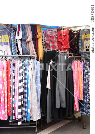 Stock photo for sketch scenery of Korean traditional market. Various products are sold in the market. 055 Stock photo for sketch scenery of Korean traditional market. Various products are sold in the market. 055 38878491