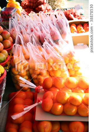 Stock photo for sketch scenery of Korean traditional market. Various products are sold in the market. 038 38878530