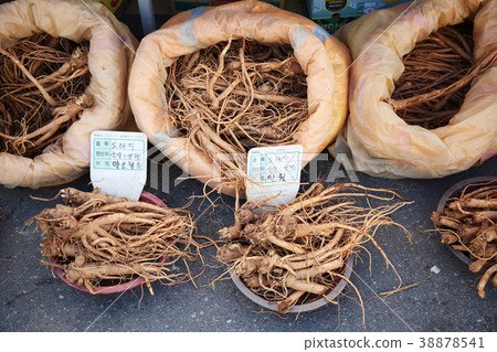 Stock photo for sketch scenery of Korean traditional market. Various products are sold in the market. 003 Stock photo for sketch scenery of Korean traditional market. Various products are sold in the market. 003 38878541