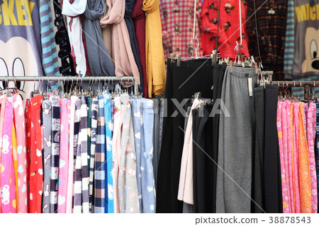 Stock photo for sketch scenery of Korean traditional market. Various products are sold in the market. 056 Stock photo for sketch scenery of Korean traditional market. Various products are sold in the market. 056 38878543