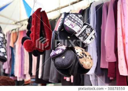 Stock photo for sketch scenery of Korean traditional market. Various products are sold in the market. 049 Stock photo for sketch scenery of Korean traditional market. Various products are sold in the market. 049 38878550