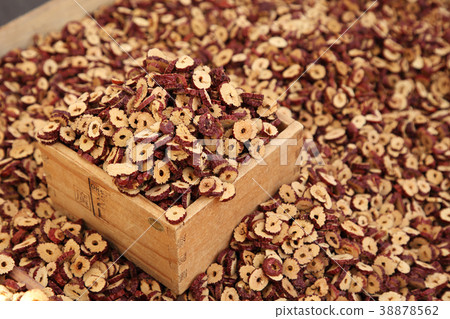 Stock photo for sketch scenery of Korean traditional market. Various products are sold in the market. 024 Stock photo for sketch scenery of Korean traditional market. Various products are sold in the market. 024 38878562