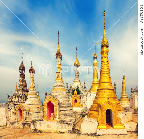 Thaung Tho Temple on Inle Lake. Myanmar. 38880151