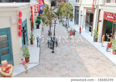 the fun figure model of Old Hong Kong 38880299