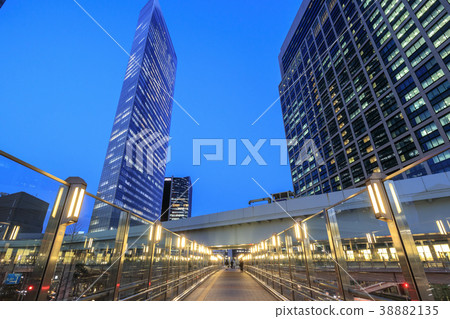 城市風光汐留Sio-site巨大的複雜城市 城市風光汐留Sio-site巨大的複雜城市 38882135