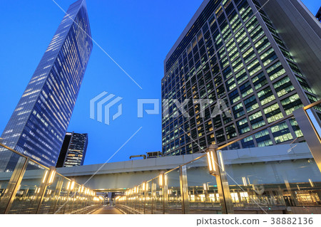 城市風光汐留Sio-site巨大的複雜城市 城市風光汐留Sio-site巨大的複雜城市 38882136