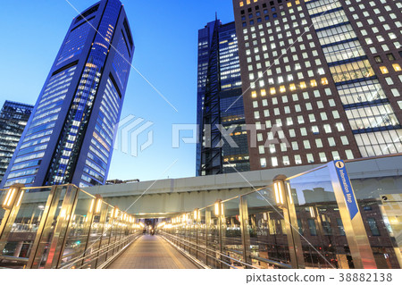 Urban scenery Shiodome Sio-site huge complex city Urban scenery Shiodome Sio-site huge complex city 38882138
