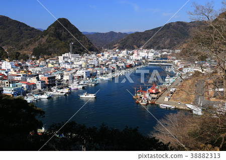 Shimoda port distant view from Shimoda castle cape 38882313