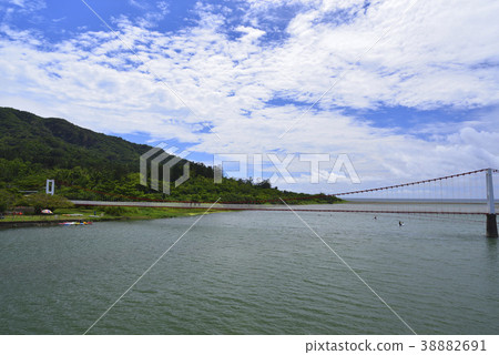 臺灣,中華台北,屏東縣,滿州鄉,墾丁國家公園,恆春半島,滿州港口吊橋,橋,獨木舟 38882691