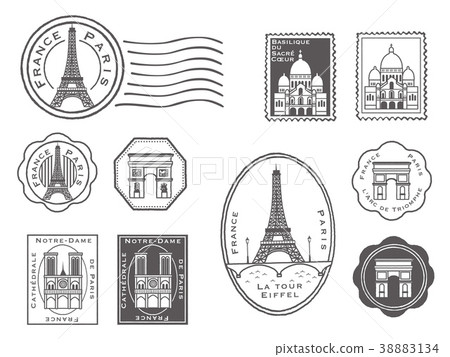 巴黎郵票集 38883134