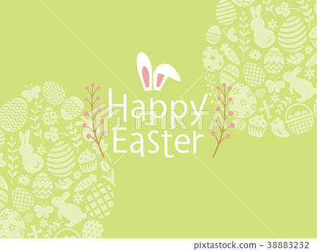 Frame of easter flat icon 38883232