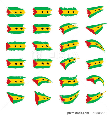 Sao Tome and Principe flag, vector illustration Sao Tome and Principe flag, vector illustration 38883380