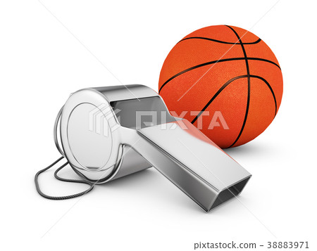 whistle and basketball 38883971