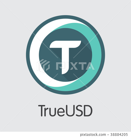 Trueusd Cryptographic Currency - Vector Icon. 38884205
