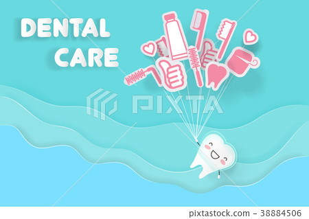 tooth with dental care tooth with dental care 38884506