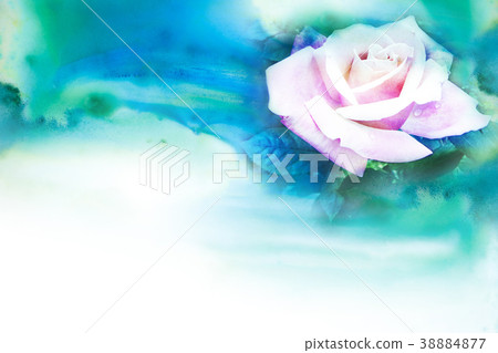 Flower watercolor illustration. Flower watercolor illustration. 38884877