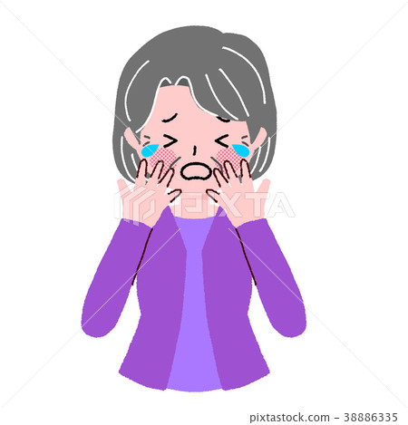 老年女性的手勢 老年女性的手勢 38886335