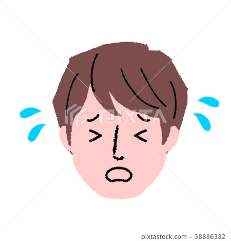 Young man face facial expression Young man face facial expression 38886382