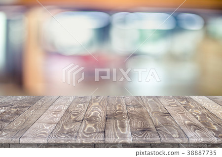 Rustic wooden table vintage style in perspective Rustic wooden table vintage style in perspective 38887735