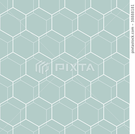Seamless Abstract Vector Pattern With Hexagons - Stock Illustration ...