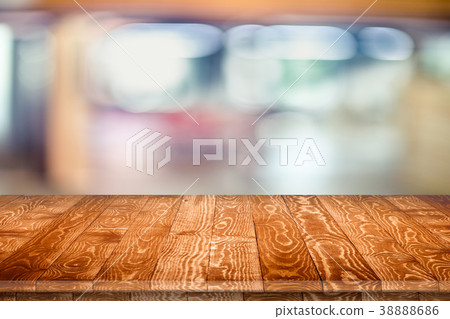 Empty wooden table for product placement Empty wooden table for product placement 38888686