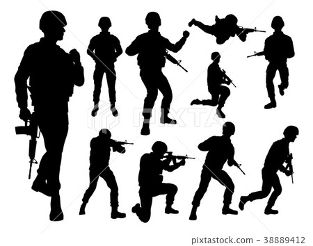 Silhouette Soldiers Silhouette Soldiers 38889412