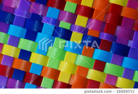 colorful weaven plastic texture 38889552