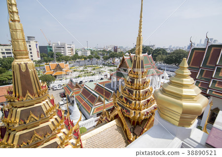 THAILAND BANGKOK WAT RATCHANATDARAM THAILAND BANGKOK WAT RATCHANATDARAM 38890521