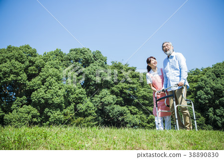Nursing care senior female male helper caregiver Nursing care senior female male helper caregiver 38890830