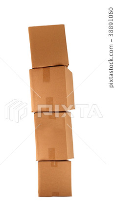 Stack of big cardboard boxes 38891060