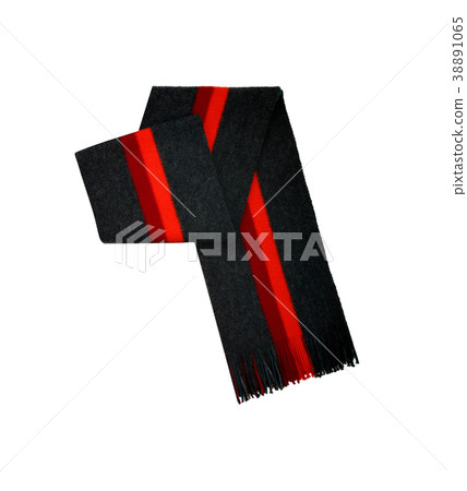 winter scarf isolated on white winter scarf isolated on white 38891065