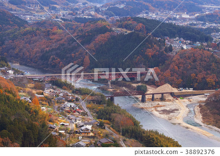 [National designated historic site, continued Japan 100 castles] Naegori Castle View from Honmaru and Tenshu 38892376