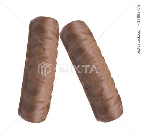 chocolate bars - isolated on white background 38892472