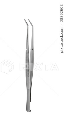 Medical forceps with curved ends 38892608