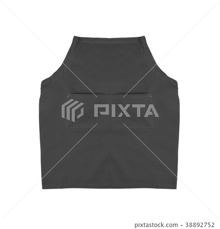 Black apron isolated on white background 38892752