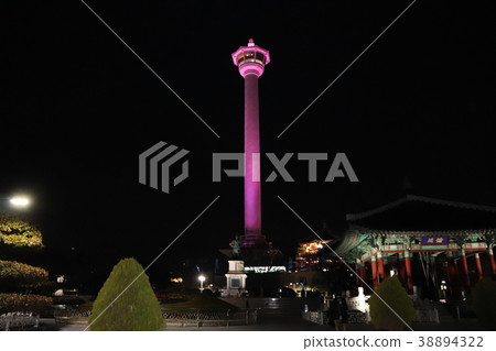 Busan Tower at night 38894322