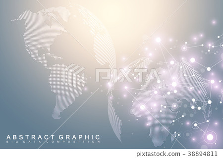 Big data visualization with a world globe Big data visualization with a world globe 38894811